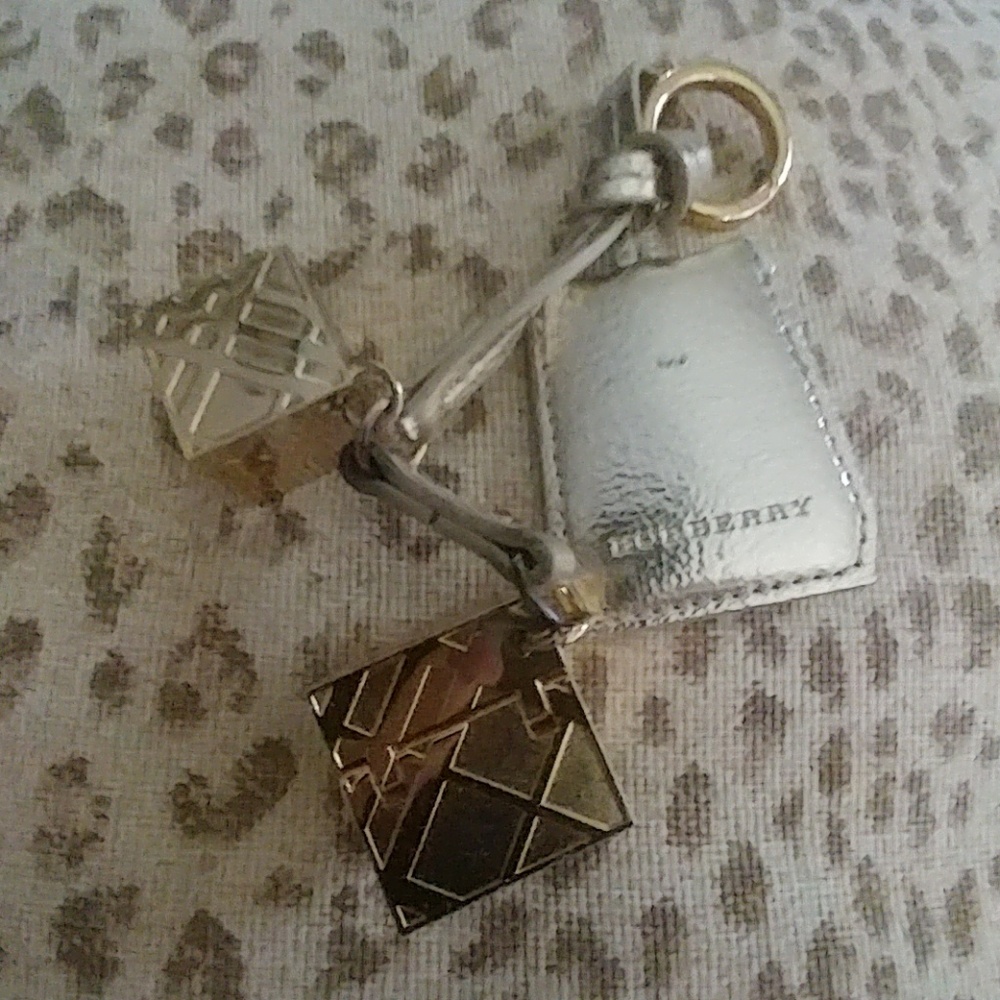 Burberry purse charm/keychain